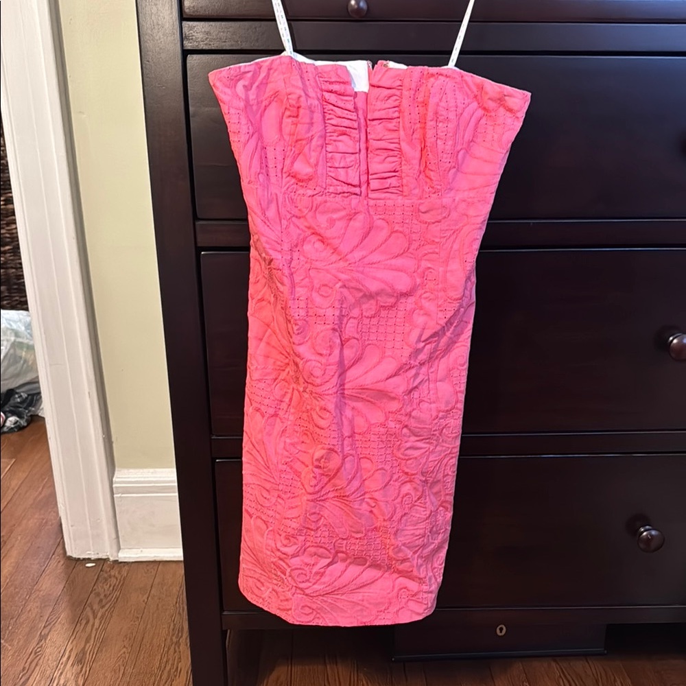 Lilly Pulitzer Pink Strapless Dress